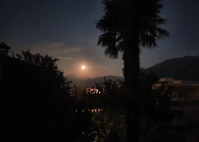 Casa Delle Vigne: Giardino, Pergola E Vista Appartement Minusio